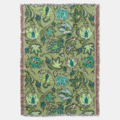 Protea Batik Hawaiian Tropical Throw Blanket Decke (Vorderseite Vertikal)