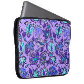 Protea-Batik-tropischer NeoprenWetsuit Laptopschutzhülle (Vorne Rechts)