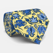 Protea-Batik-tropisches Druck-doppelseitiges Krawatte (Gerollt)