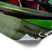 Protea Blume Aquarellmalerei Poster (Ecke)