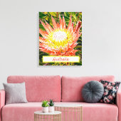 Protea Blume Australischer Reisedruck Leinwanddruck (Insitu (Wohnzimmer))