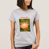 Protea Blume Australischer Reisedruck T-Shirt (Vorderseite)