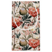 Protea Blume Botanische Flora-Natur Inspiriert Kleine Geschenktüte (Rückseite)