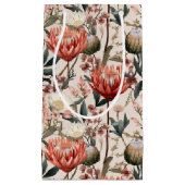 Protea Blume Botanische Flora-Natur Inspiriert Kleine Geschenktüte (Vorderseite)