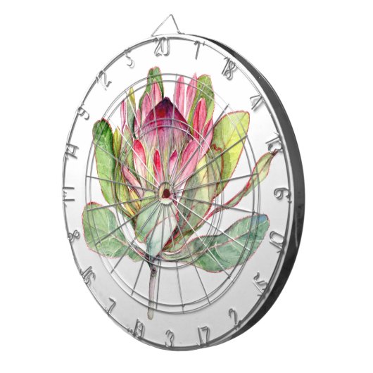 Protea-Blume Dartscheibe (Vorderseite rechts)
