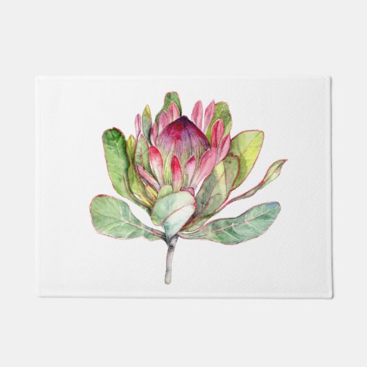 Protea-Blume Fußmatte (Vorderseite)