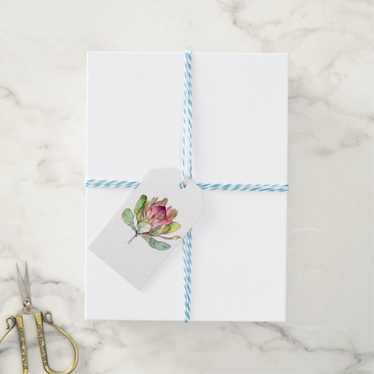 Protea-Blume Geschenkanhänger (Mit Garn)