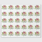 Protea-Blume Geschenkpapier (Flach)