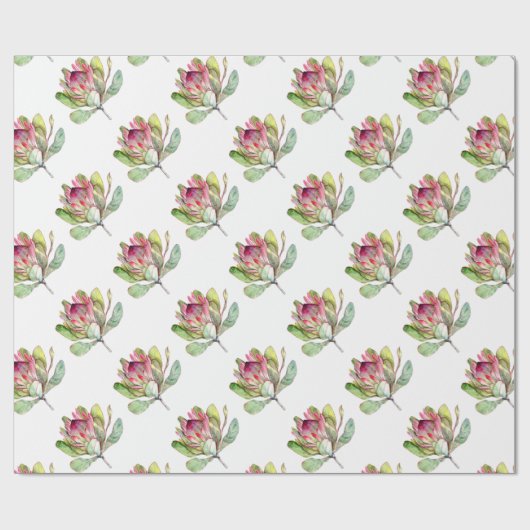 Protea-Blume Geschenkpapier (Flach)