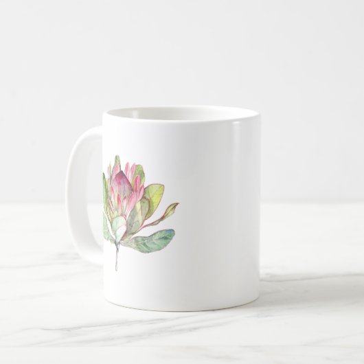 Protea-Blume Kaffeetasse (Vorderseite Links)