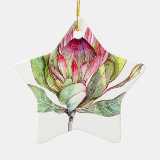Protea-Blume Keramikornament (Vorne)