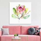 Protea-Blume Leinwanddruck (Insitu (Wohnzimmer))