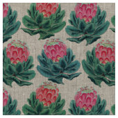 Protea Blume Pattern Stoff (Nahaufnahme)