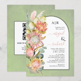 Protea Blume QR-Code UAWG Einladung