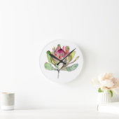 Protea-Blume Runde Wanduhr (Zuhause)