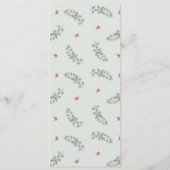 Protea Blume Wasserfarbene Blume Menus Menükarte (Rückseite)