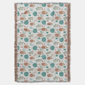 Protea Blume Wüste Blumenrosa Muster Decke (Vorderseite Vertikal)