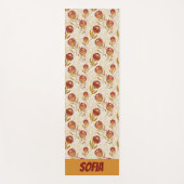 Protea Blume Wüste Blumenrosa Muster Name Yogamatte (Vorderseite)