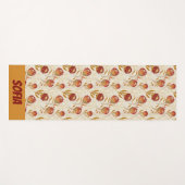 Protea Blume Wüste Blumenrosa Muster Name Yogamatte (Vorderseite (Horizontal))