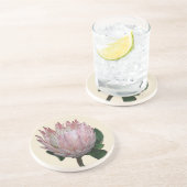 Protea-Blumen-Eiscreme Getränkeuntersetzer (Seite)