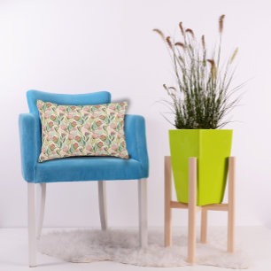 Protea-Blumen Wüstenblumen rosa Muster Dekokissen