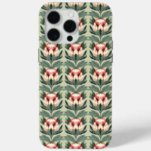 Protea-Blumenmuster Korallen-Sage-Töne iPhone-Hüll Case-Mate iPhone Hülle