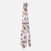 Protea Blumenmuster Sommermuster Krawatte (Vorderseite)