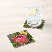 Protea-Blumenstrauß Rechteckiger Pappuntersetzer (Vor Ort)