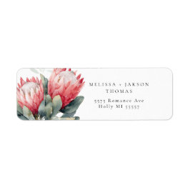 Protea Blush Wasserfarbe Blume Hochzeit