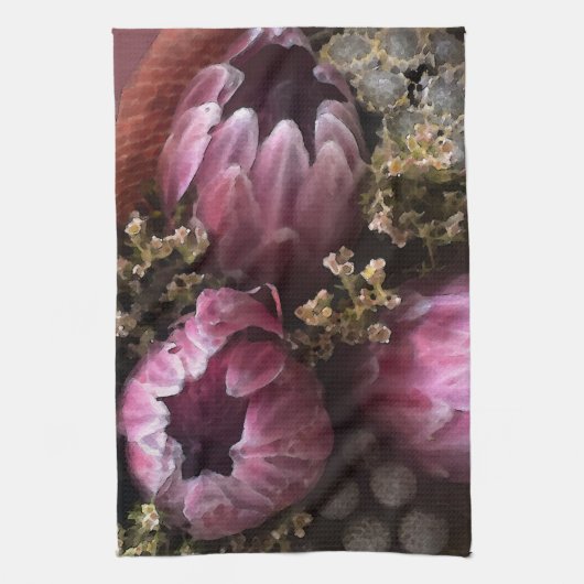 Protea Bouquet Geschirrtuch (Vertikal)