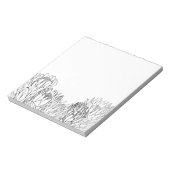 Protea Bouquet Sketch Notepad Notizblock (Rotiert)