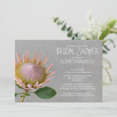 Protea Bridal Dusche Einladungen (Stehend Vorderseite)