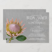 Protea Bridal Dusche Einladungen (Vorne/Hinten)