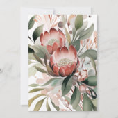 Protea Einladung zum Geburtstag (Rückseite)