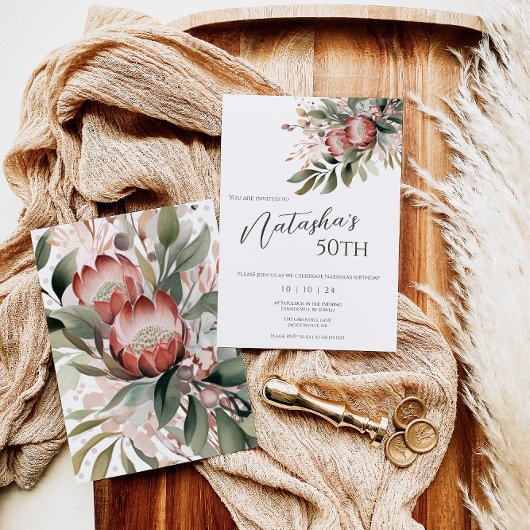 Protea Einladung zum Geburtstag