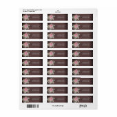 Protea Eukalyptus Wood Rustic Wedding Address (Vorne)