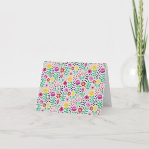 Protea Floral Block Print Millefleire Geburtstag Karte