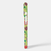 Protea Floral Block Print Millefleur Grün Case-Mate iPhone Hülle (Rückseite / Links)