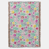 Protea Floral Block Print Milleflex Lichter Decke (Vorderseite Vertikal)