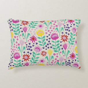 Protea Floral Block Print Milleflex Lichter Dekokissen