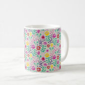 Protea Floral Block Print Milleflex Lichter Kaffeetasse (VorderseiteRechts)