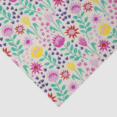 Protea Floral Block Print Milleflex Lichter Seidenpapier (Ausschnitt)
