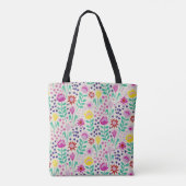 Protea Floral Block Print Milleflex Lichter Tasche (Rückseite)