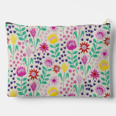 Protea Floral Block Print Milleflex Lichter Zubehörtasche (Rückseite)