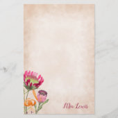 Protea Flowers Personalized Stationary (Vorderseite)
