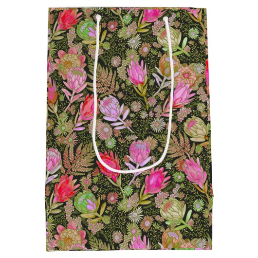 Protea Garden Mittlere Geschenktüte (Rückseite)