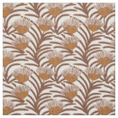 Protea gemütliche Nostalgie - warmes Boho-Blockdru Stoff (Muster)