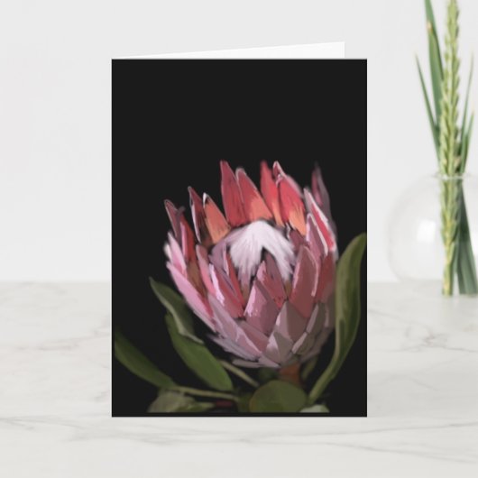 Protea Greeting Card Karte (Vorderseite)