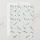 Protea Lights Wood Rustic Wedding Einladung (Rückseite)