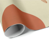 Protea Line Abstrakte Formen Trendy Botanical Geschenkpapier (Rolleneckpunkt)